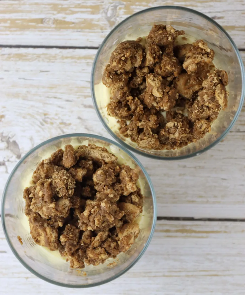 step 8 - a layer of cookies on top of a layer with cream